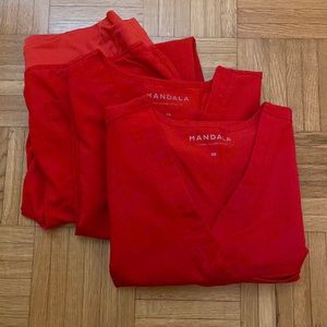 Mandala XS tops (2) and jogger bottoms (1)